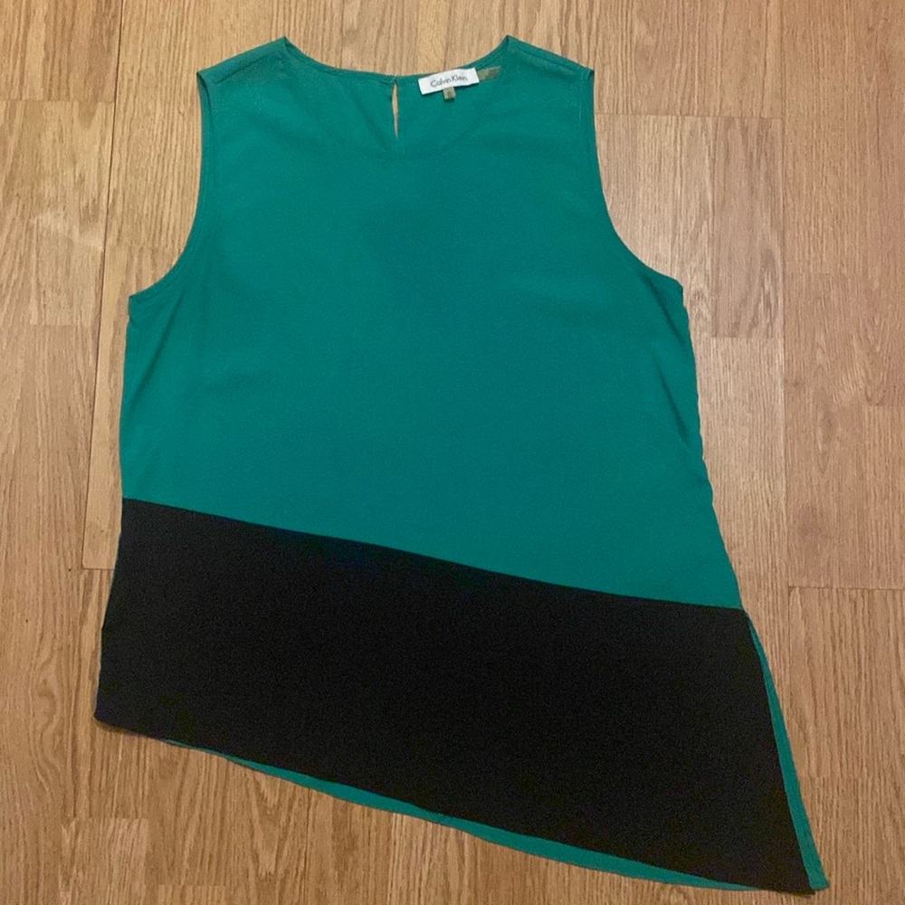Calvin Klein Asymmetrical Sleeveless Top